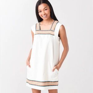 NWT Faherty HAILEE DRESS - MIRAGE STRIPE - Organic cotton - size XXL